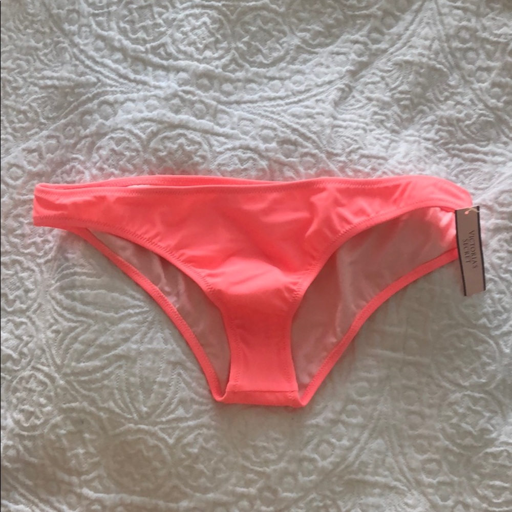 Victoria secret swim bottoms coral Size Small